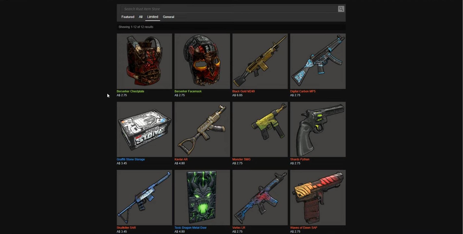 Rust item store фото 7