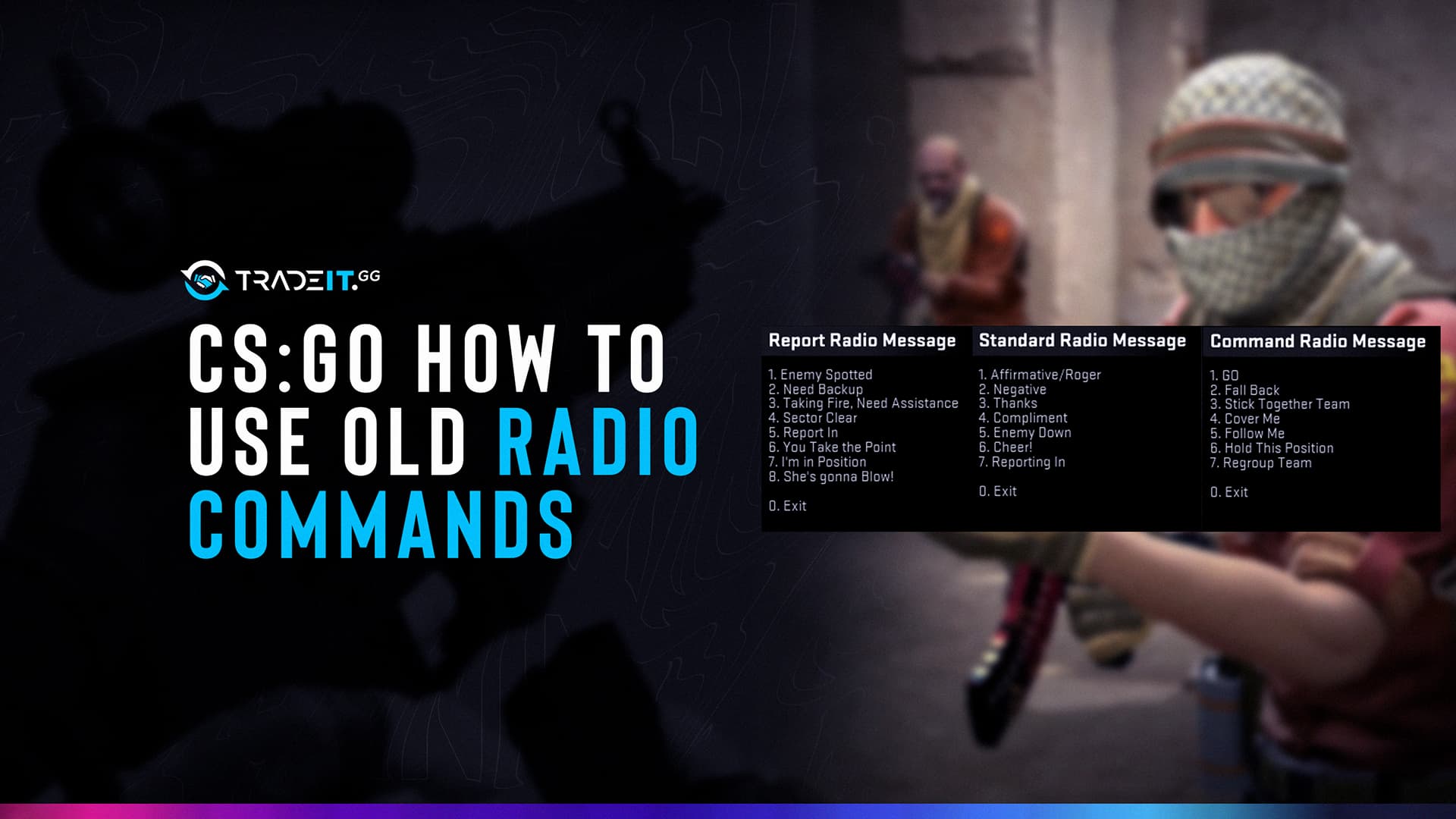 Radio Commands in CS:GO - to