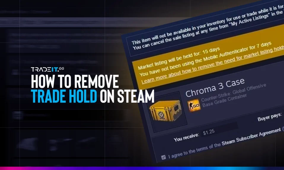 remove trade hold on Steam