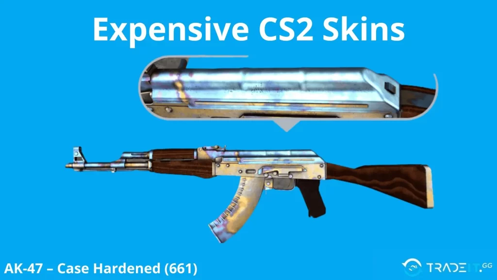 AK-47 | Case Hardened (661) blue gem