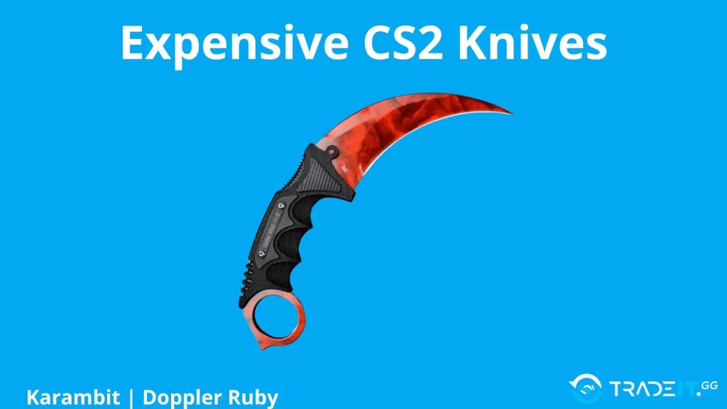 Karambit | Doppler Ruby - one of the most expensive CS2 skins