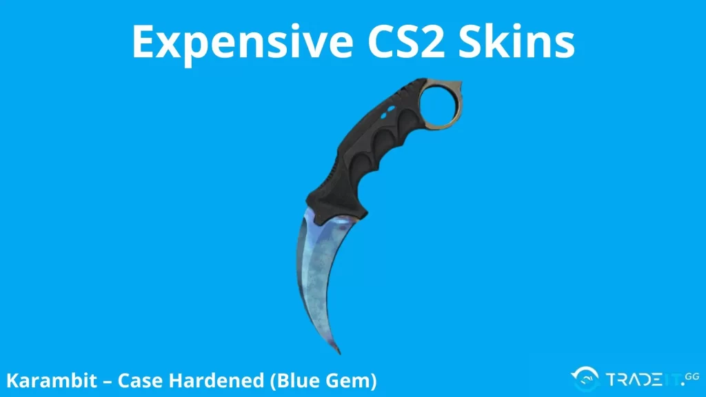 Most expensive cs2 skin - Karambit – Case Hardened (Blue Gem)