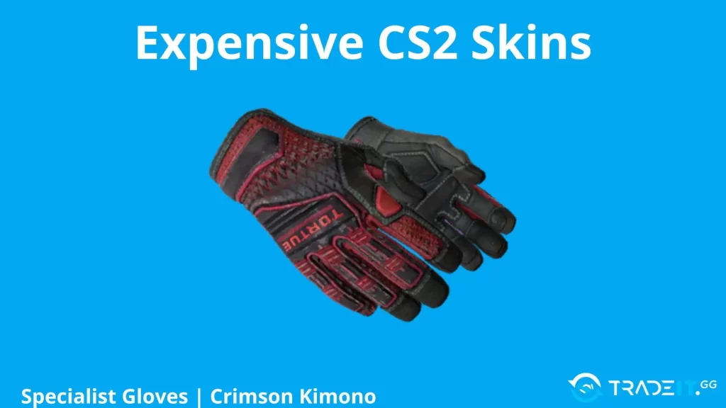 expensive cs2 skin: Specialist Gloves | Crimson Kimono