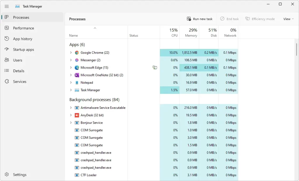 task manager to solve VAC error in CS2