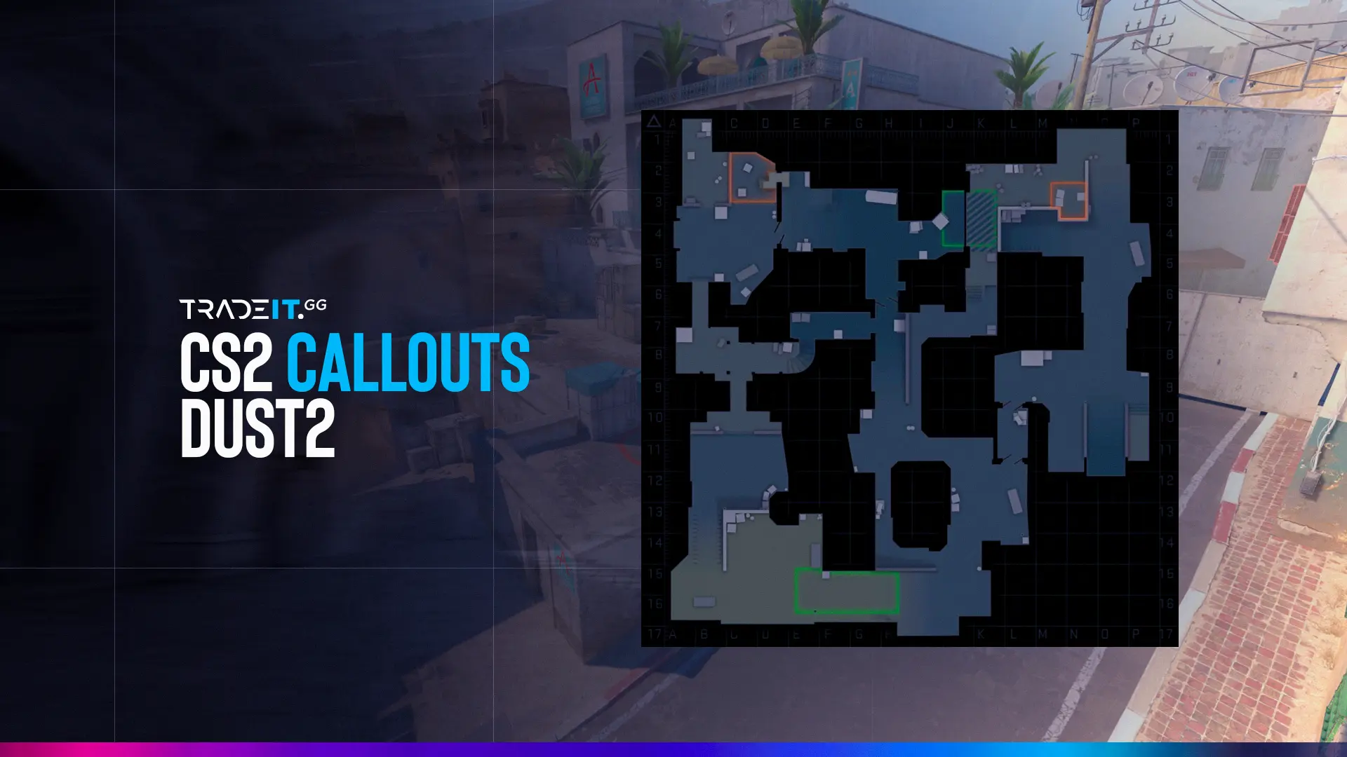 All callouts on the map Dust 2 in CS:GO - CS2 (CS:GO), Gaming Blog