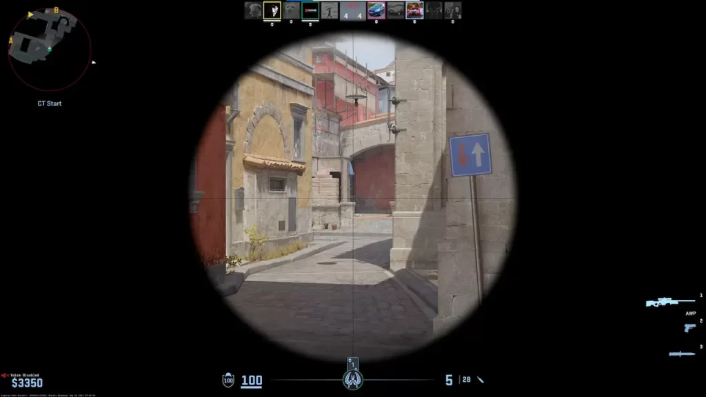 CS2 AWP scoped