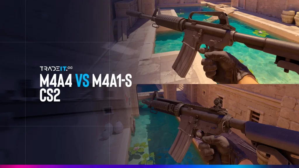 Learn more about the eternal CS2 battle M4A4 vs M4A1-S. Both of them are great, but which one is better for you?
