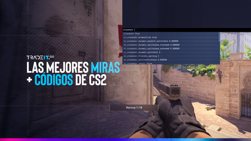 Las Mejores Miras (Crosshairs) + Códigos en CS2