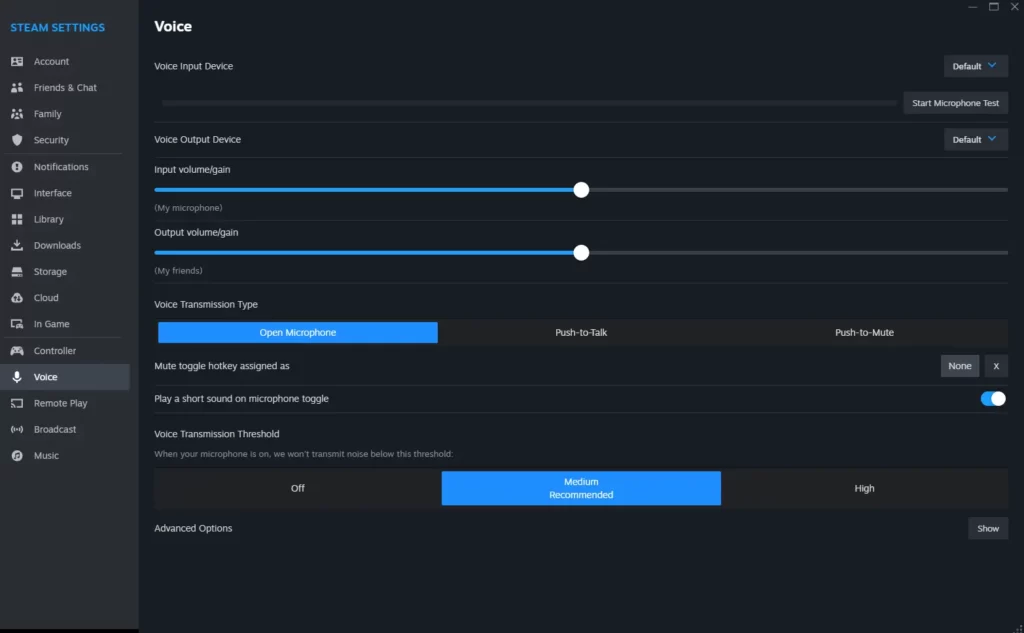 how to change mic in cs2