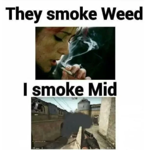 "They Smoke Weed; I Smoke Mid." 