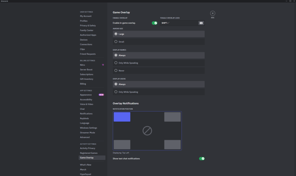 Discord Overlays