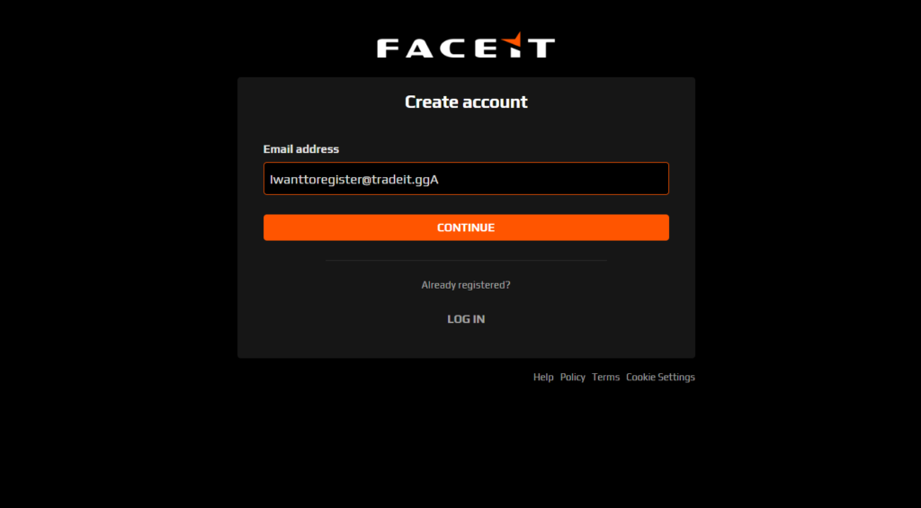 How to create account on FACEIT