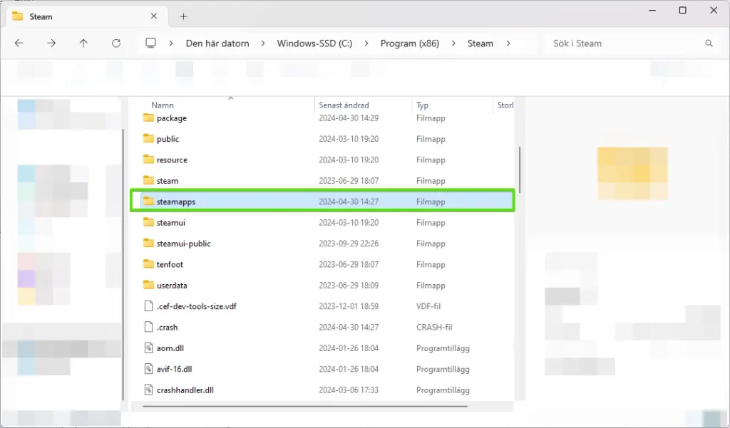 steamapps folder 