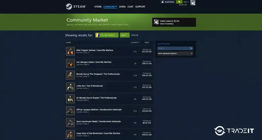 How to Get Agents in CS2 - 04 Tradeit.gg Blog | CS2, CS:GO, Rust, TF2 & Dota 2 Get CS2 Characters - Buy from the Steam Community Market