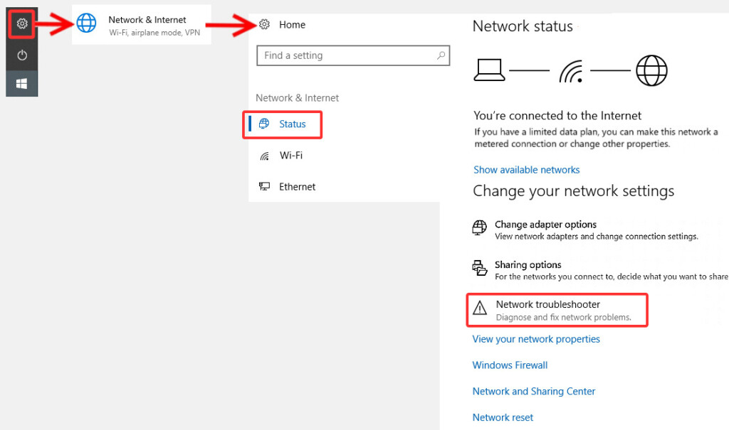 Run the Windows Network Troubleshooter