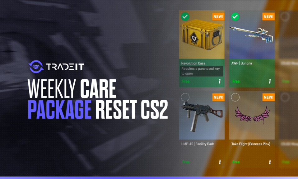 The CS2 Weekly Care Package resets every Tuesday at 8:00 PM Central Time, offering players an array of new in-game items.