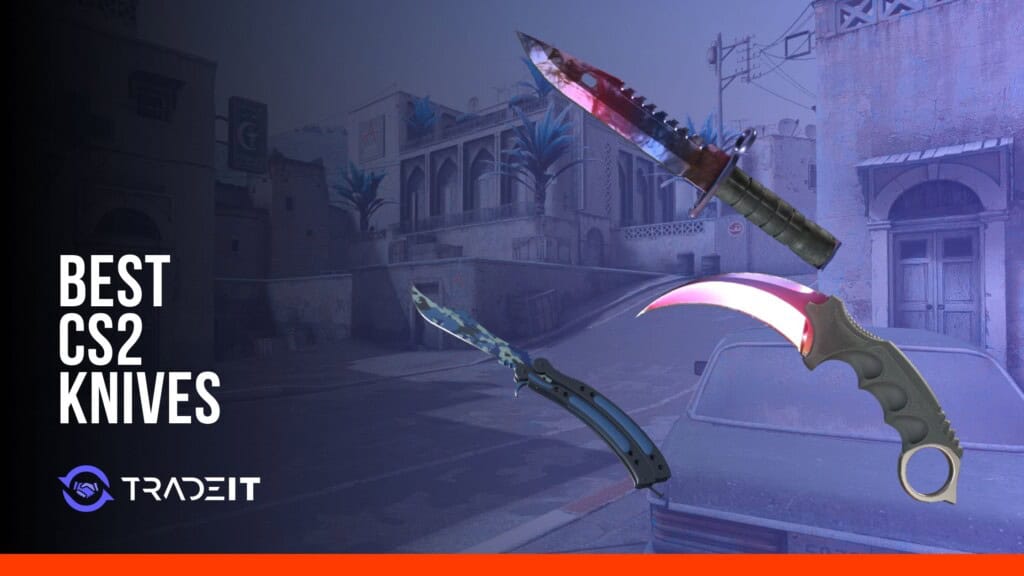 M9 Bayonet Doppler, Butterfly Knife Bright Water, and Karambit Fade