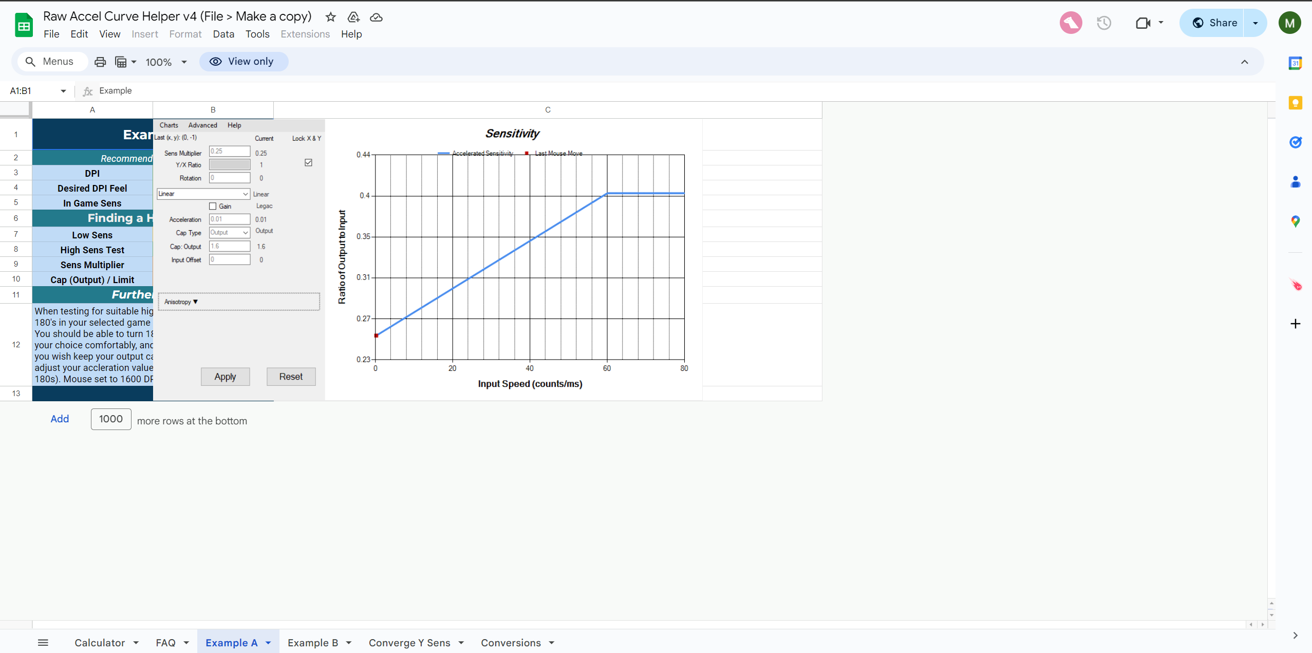 RawAccel Curve Helper