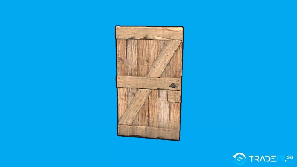 Wood Door in Rust