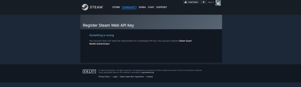 Steam API Key