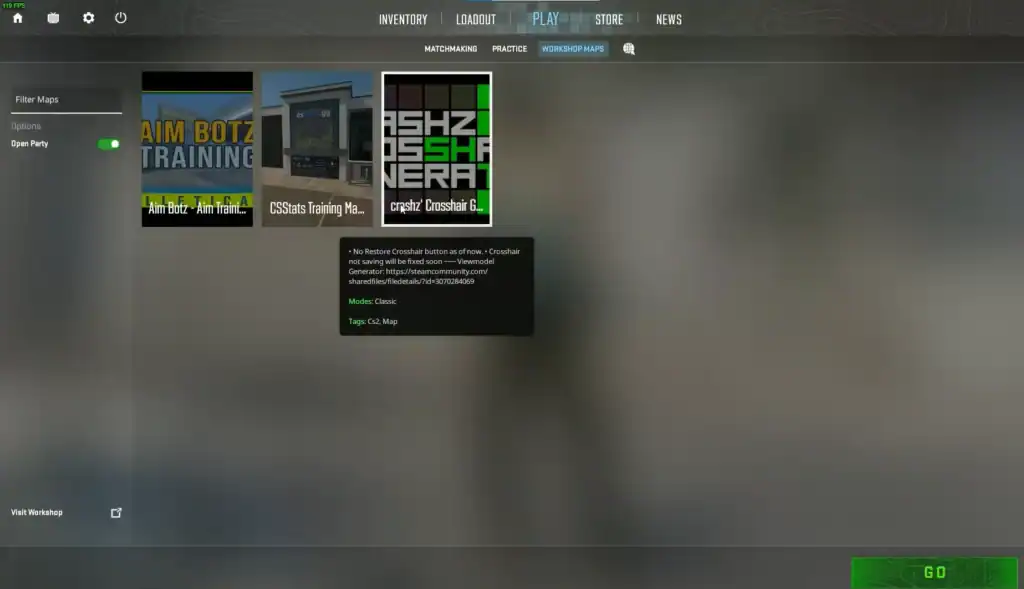 CS2 Crosshair Maps