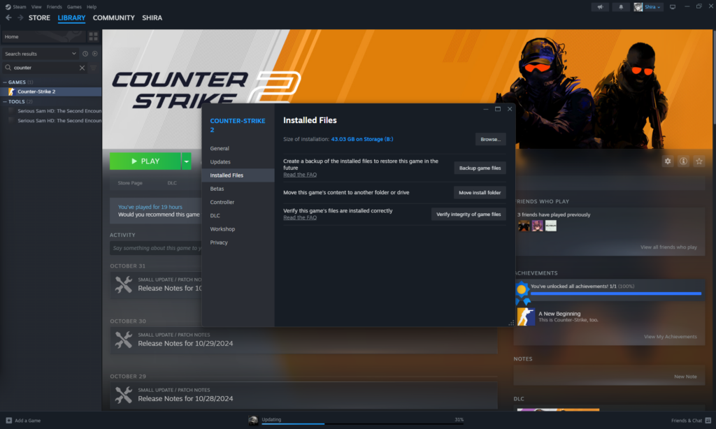 Temukan CS2.exe Melalui Steam