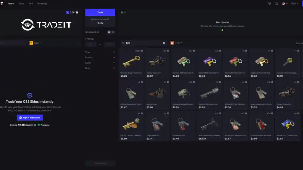 TF2 Keys Trade Tradeit.gg Blog | CS2, CS:GO, Rust, TF2 & Dota 2 TF2 Keys Trade