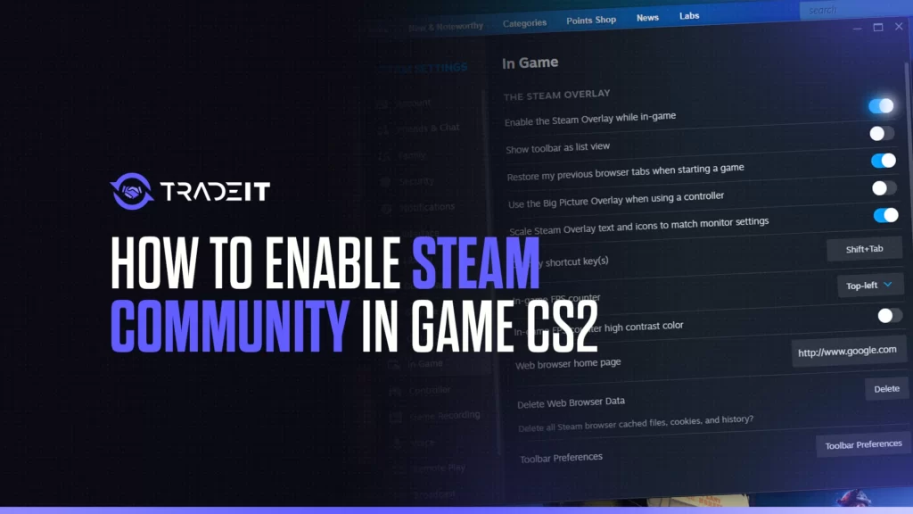 How to Enable Steam Community In-Game in CS2