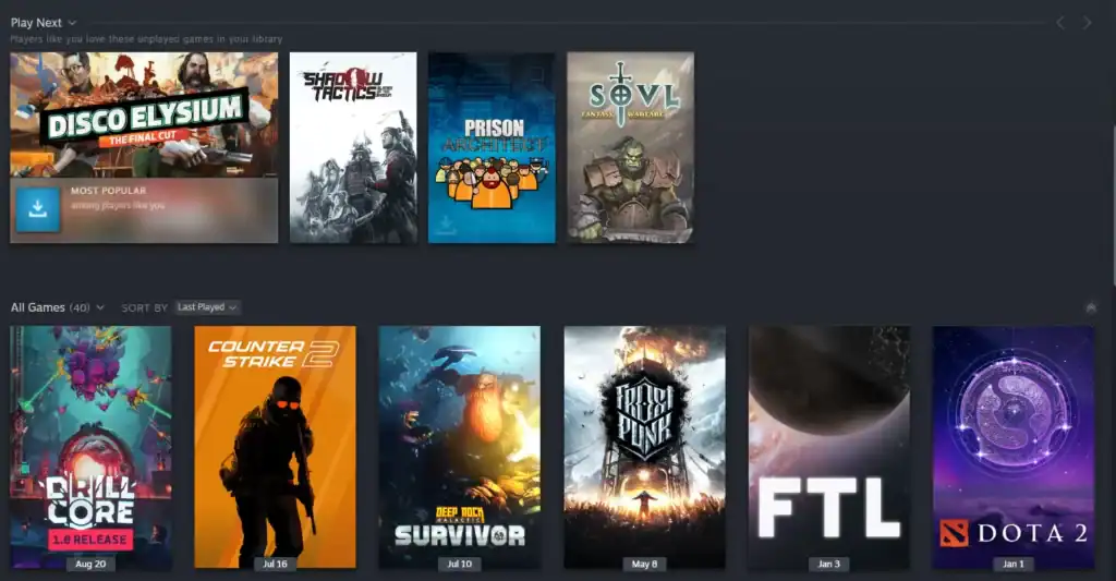 Contact Steam Support