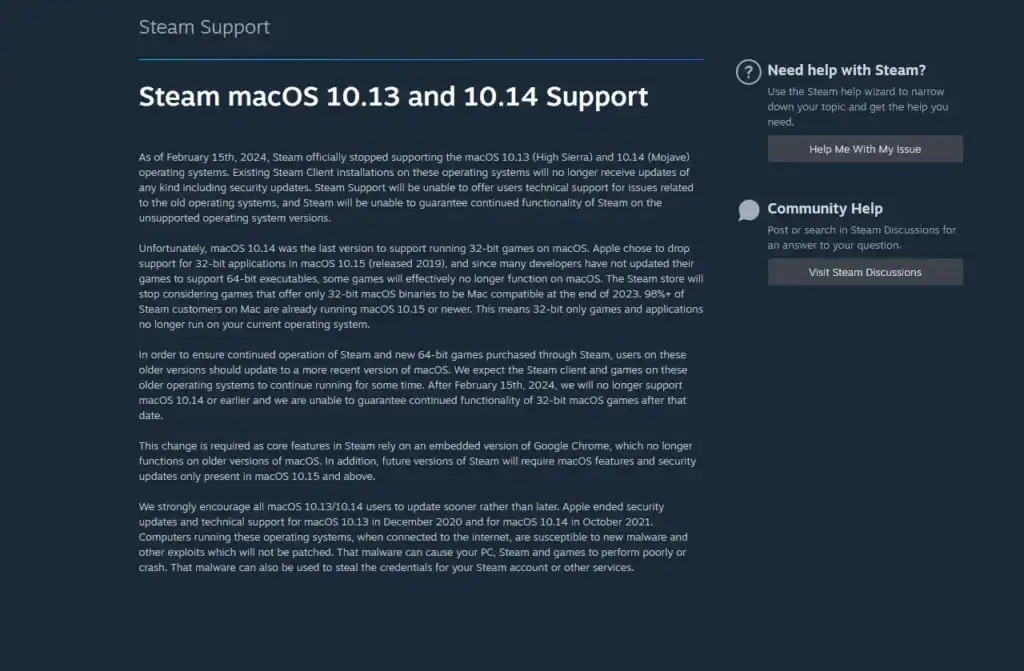 Steam on Mac