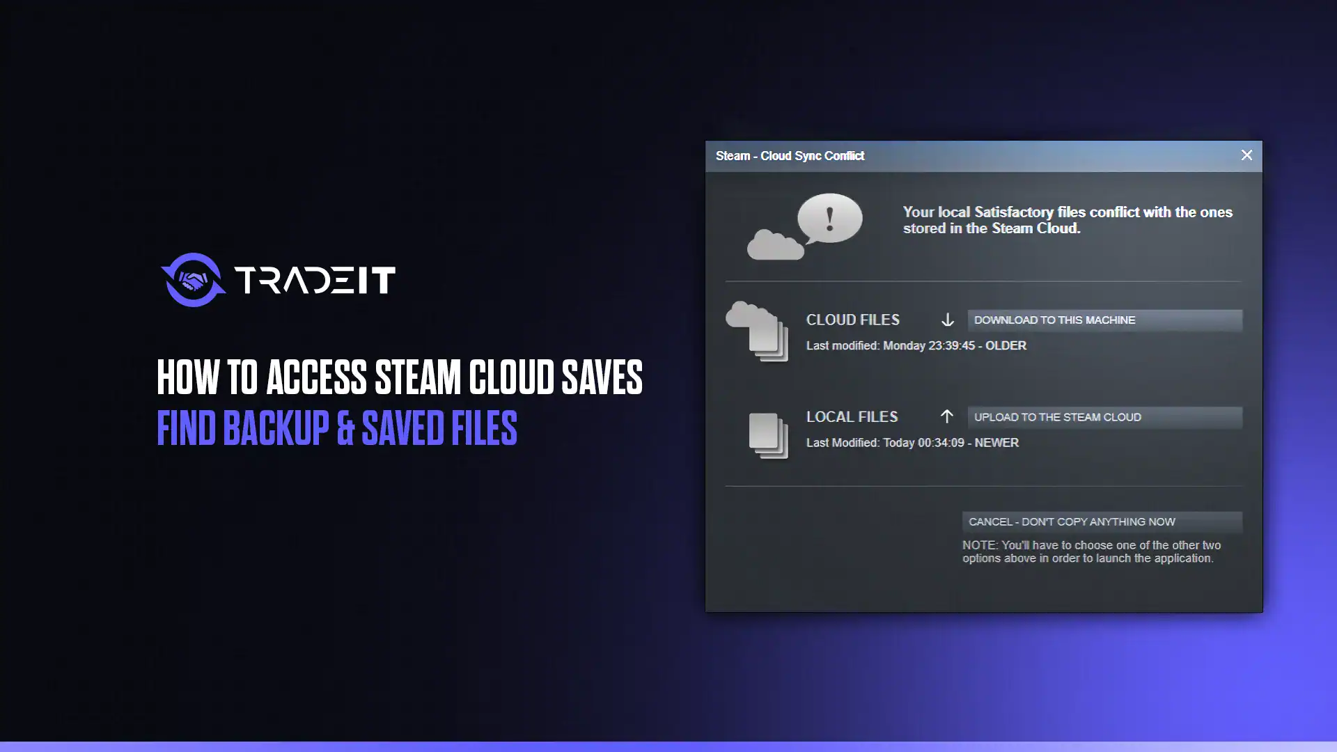 Learn how to work with Steam Cloud. Many Steam users would like to learn how to access Steam Cloud saves but it's not as simple as you would think.