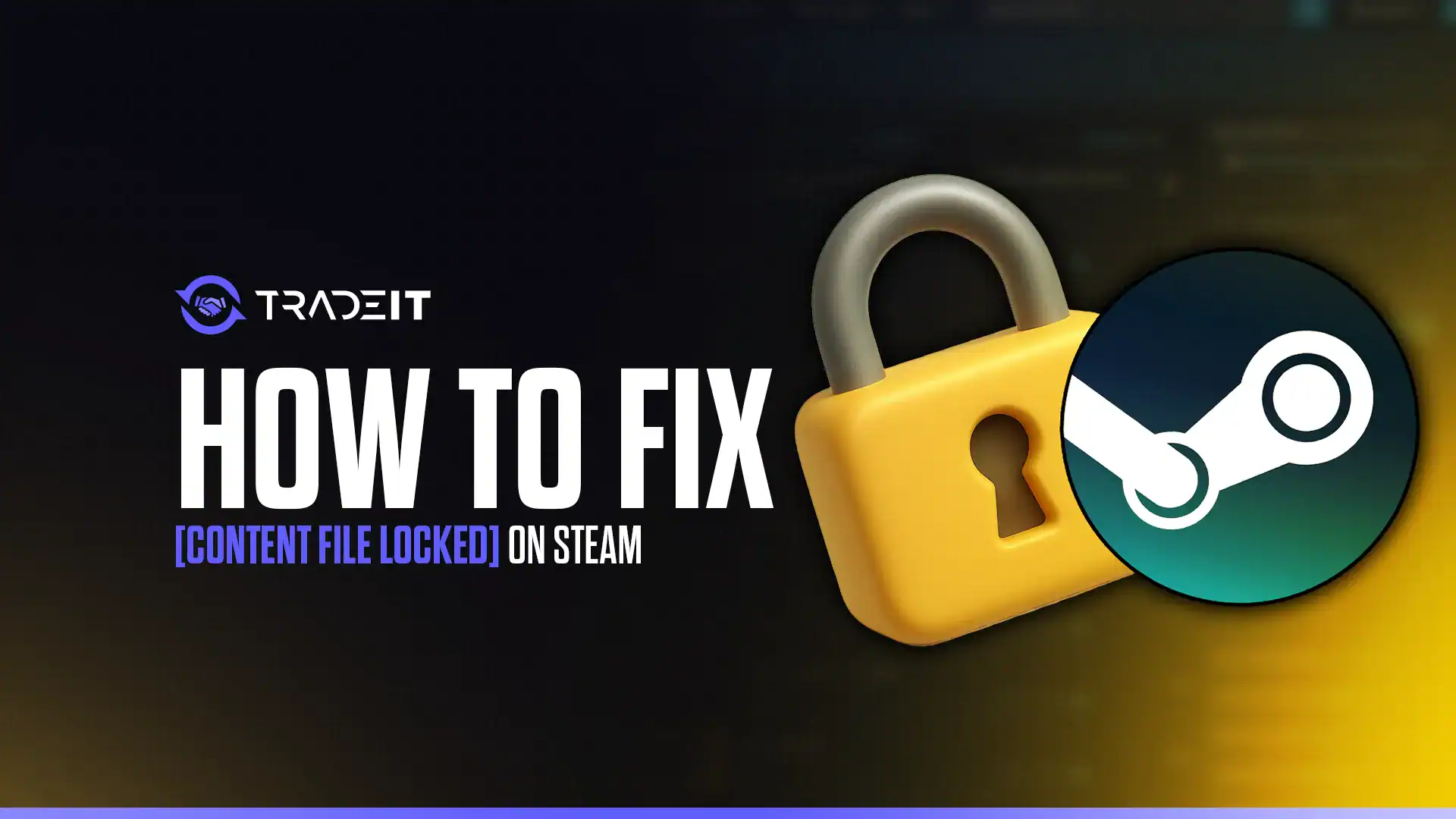 Learn how to fix the [Content File Locked] error on Steam. This error can be very annoying to deal with but it's not that difficult to fix.