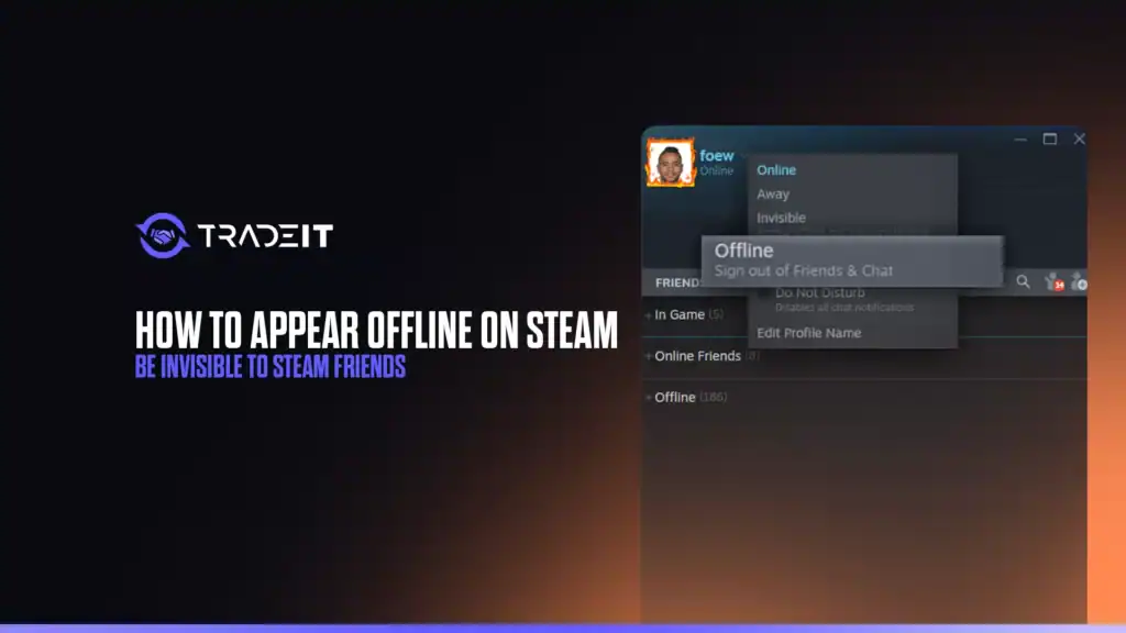 Learn how to appear offline on Steam. Going invisible from time to time is crucial if you're playing games that require 100% of your attention.