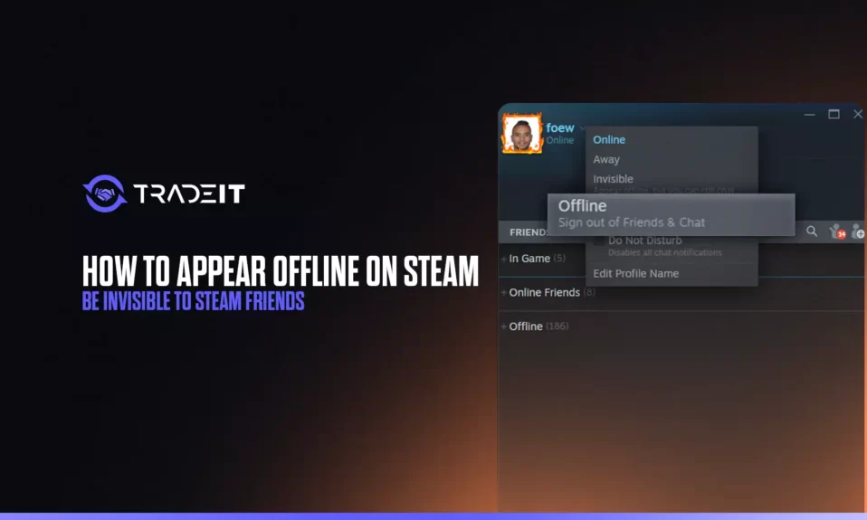 Learn how to appear offline on Steam. Going invisible from time to time is crucial if you're playing games that require 100% of your attention.