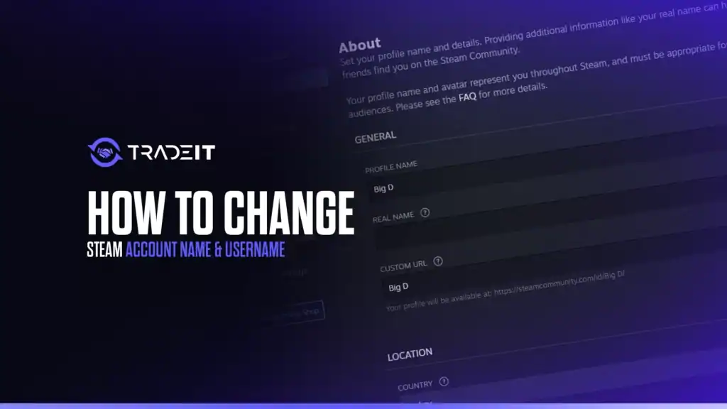 Learn how to change your Steam account name and username. This information is quite valuable if you want to make such modifications.