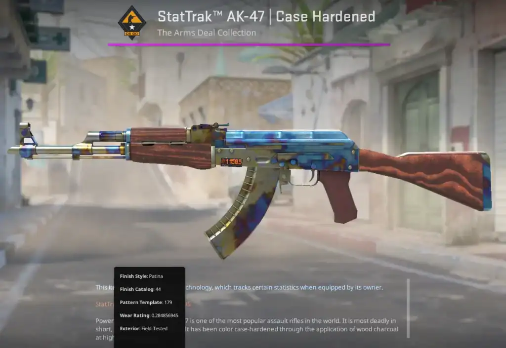 AK-47 Case Hardened Blue Pattern