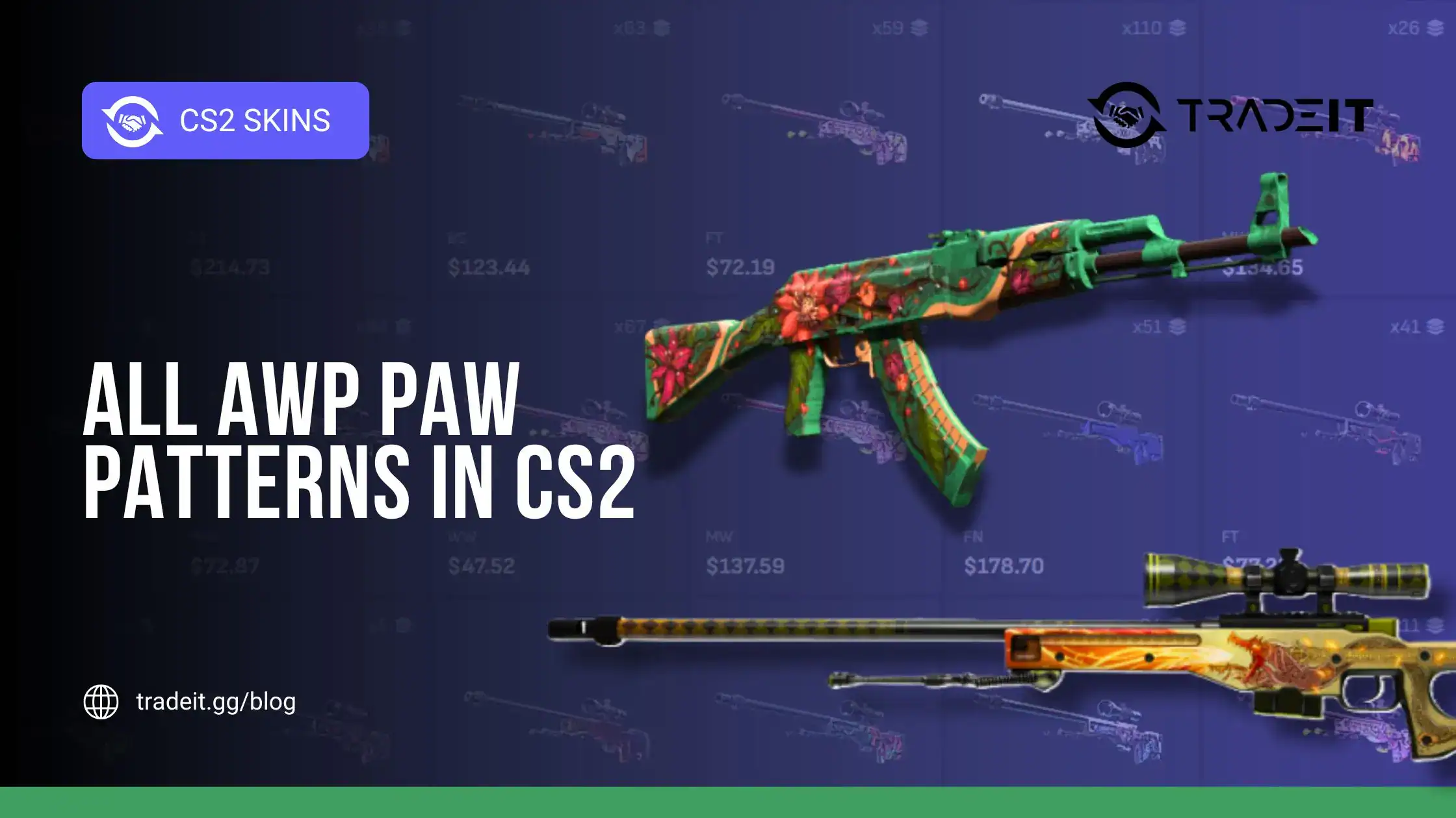 All AWP Paw Patterns in CS2