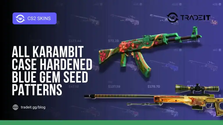 All Karambit Case Hardened Blue Gem Seed Patterns