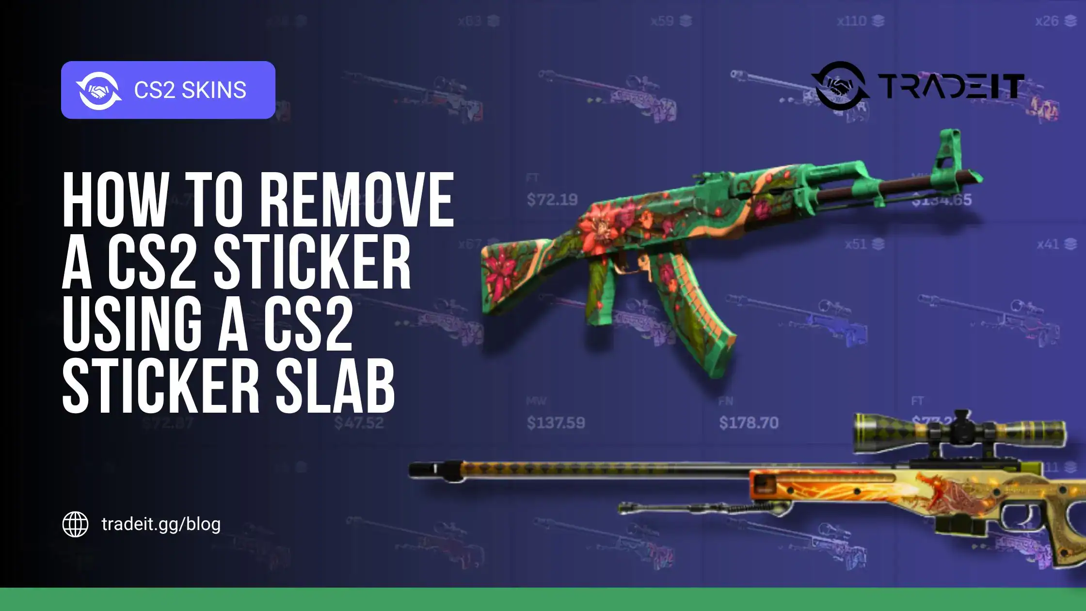 How to remove a CS2 Sticker Using a CS2 Sticker Slab