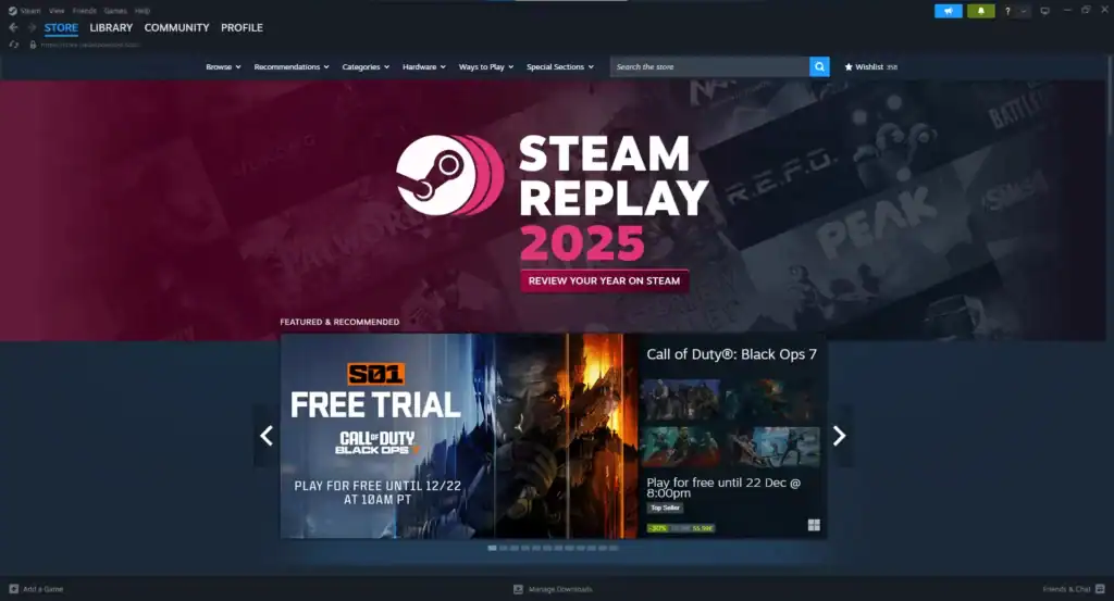 Steam change country