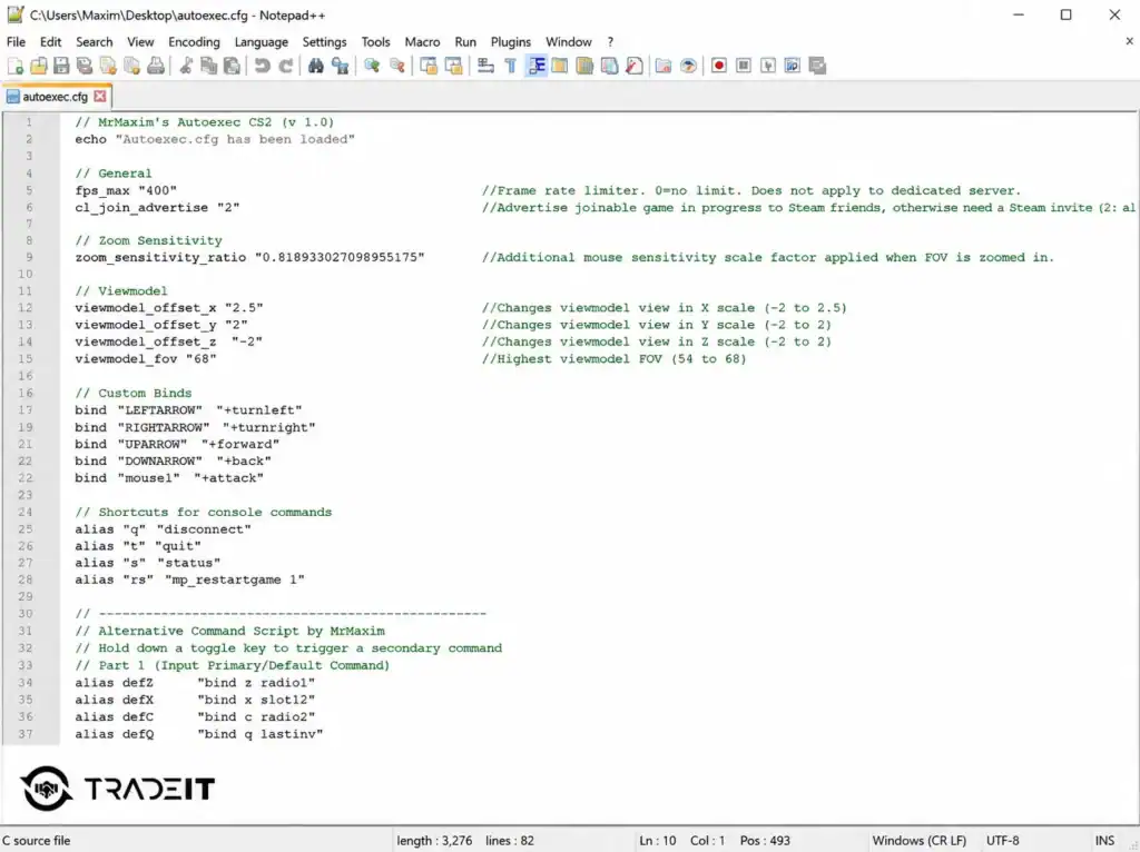 config.cfg – Your Main Settings File