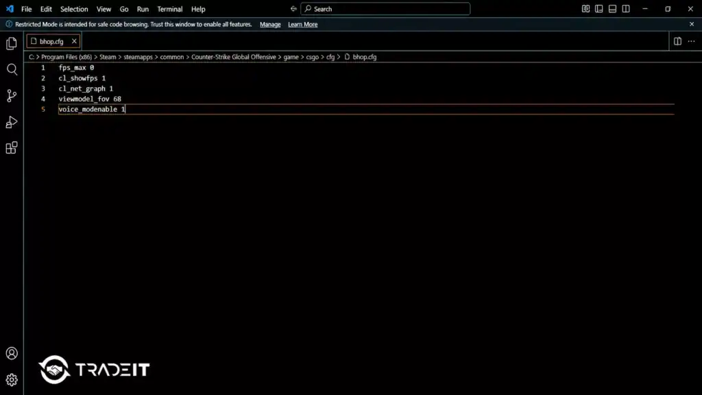 Setting Up a CS2 Bhop Config