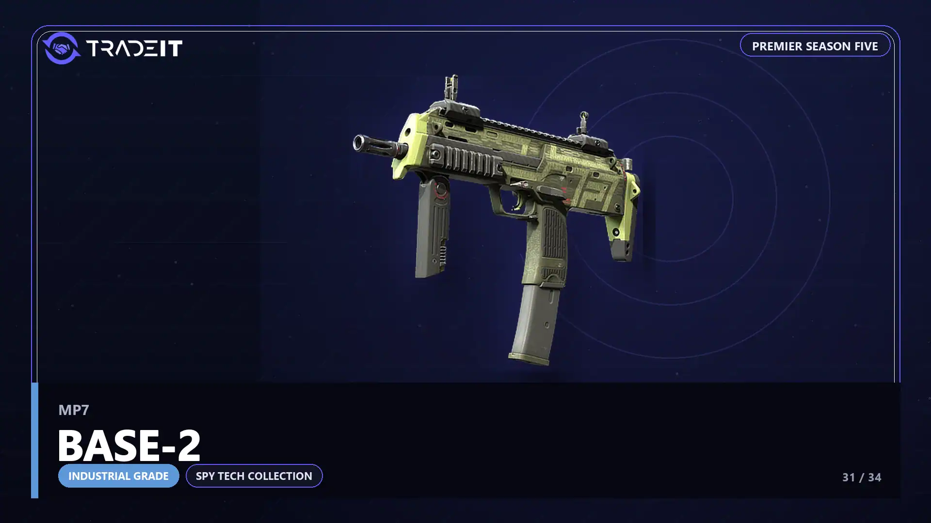 MP7 | Base-2, an Industrial Grade skin from the CS2 Spy Tech Collection