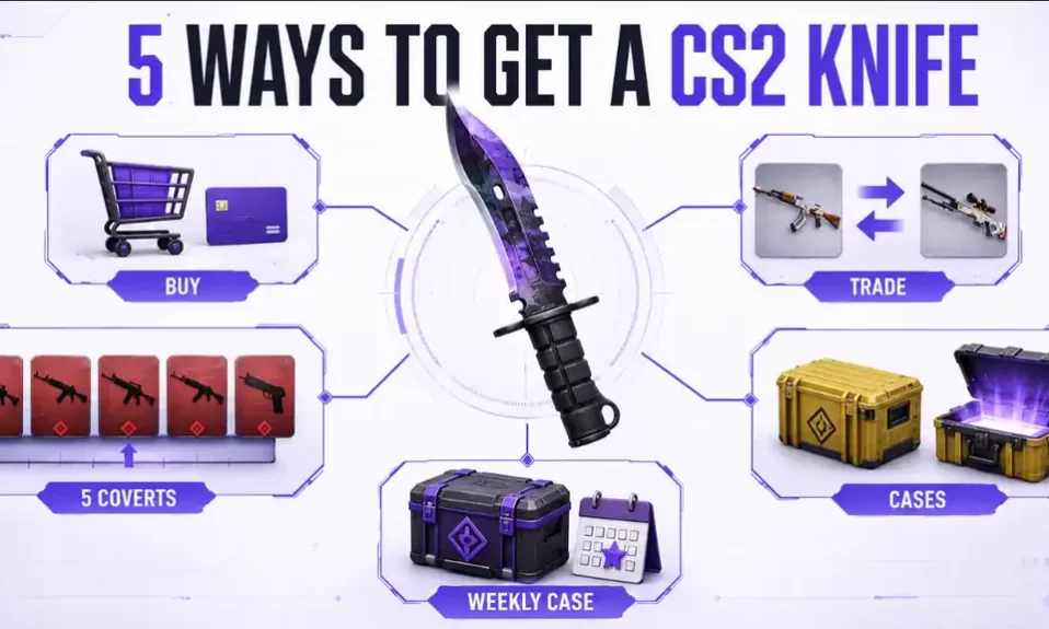 How to get a knife in CS2 using five methods