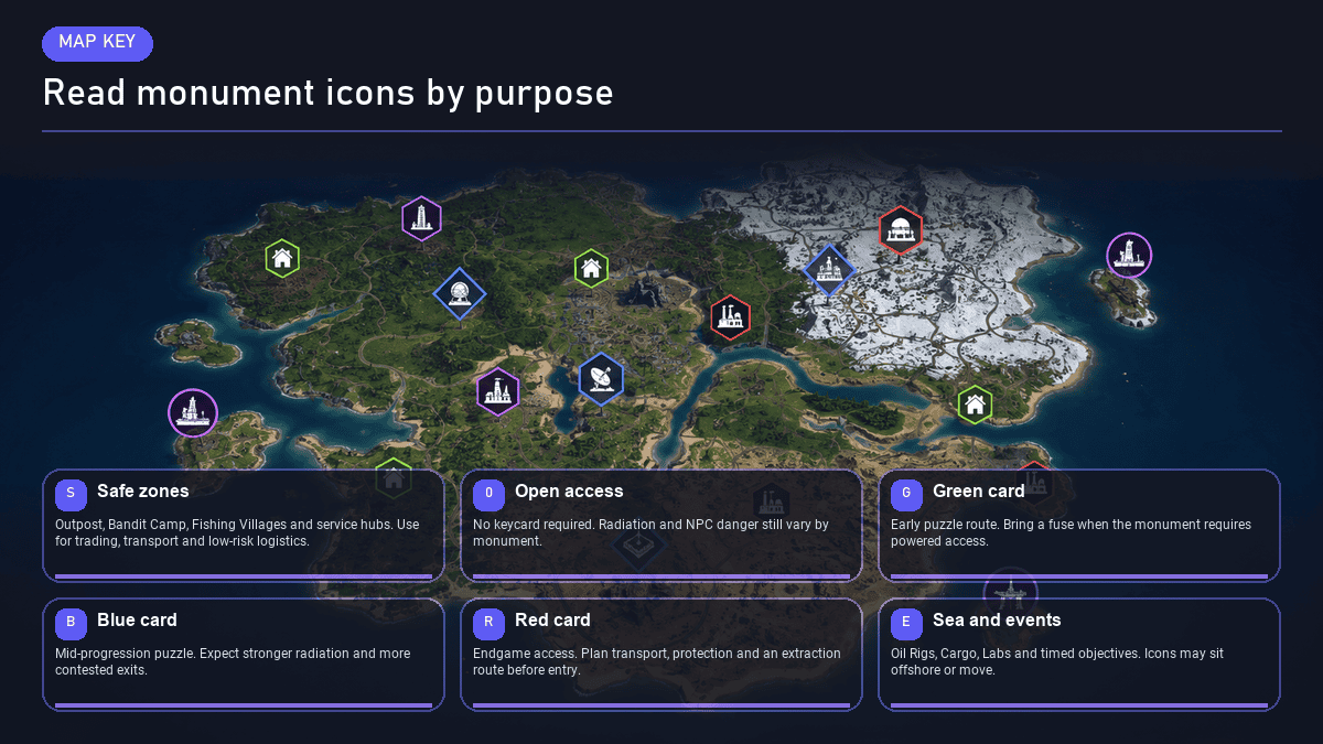 Rust monument icons on the map