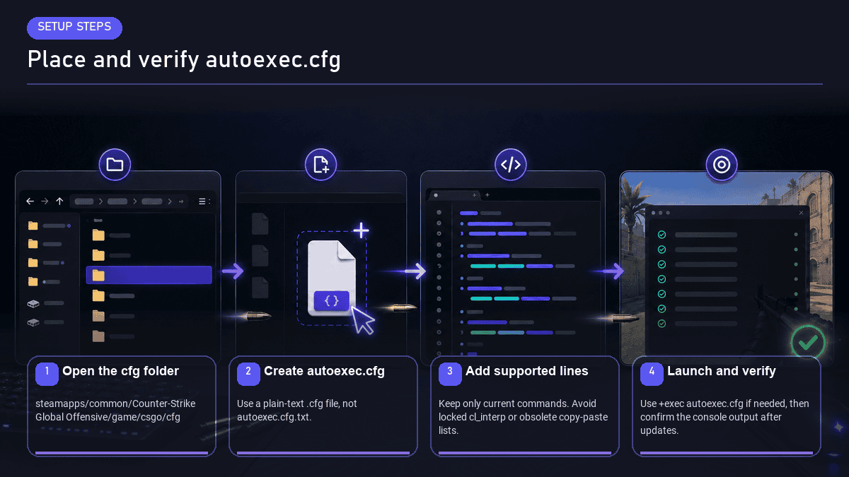 CS2 autoexec.cfg with interp commands