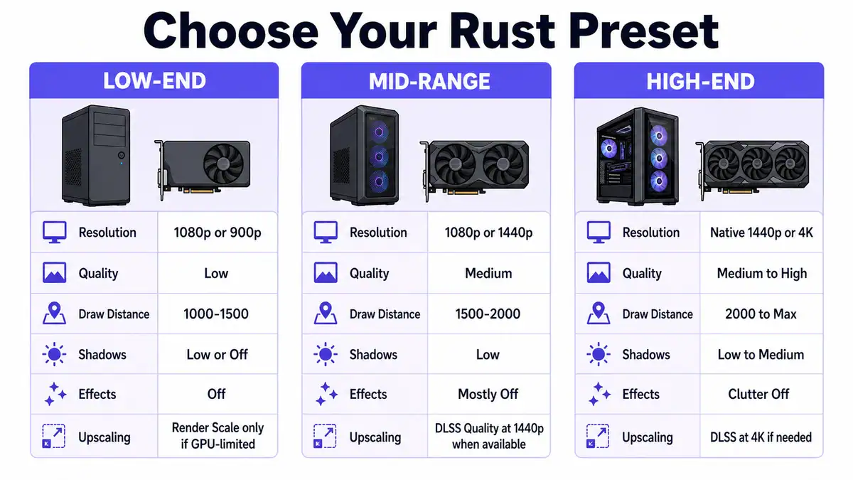 Rust graphics settings by system tier