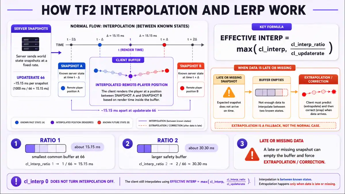 How TF2 interpolation and lerp work