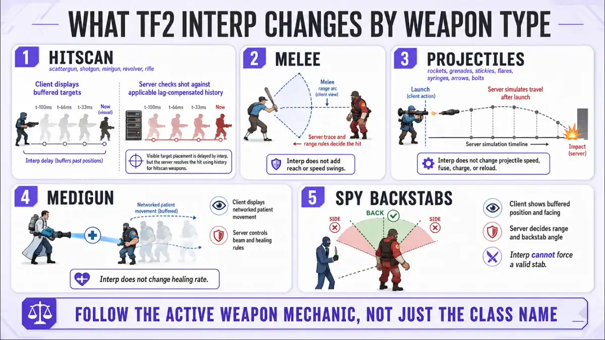 TF2 interp effects by weapon and class type