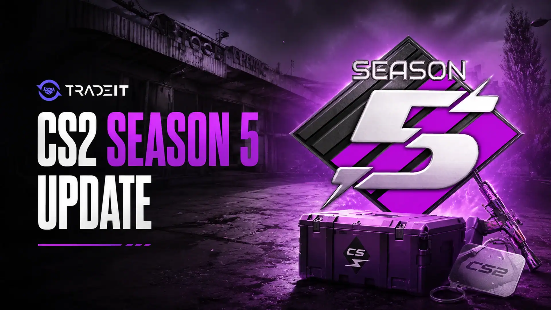 CS2 Season 5 update featuring Cache, new skins, and Premier changes
